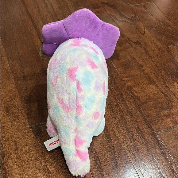 Aurora Purple and Pink watercolor Dinosaur Plush Toy - Picture 4 of 9